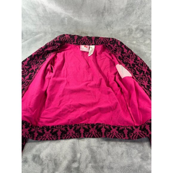 Hello Kitty Jacket Girl's Medium 7/8 Pink and Black Blazer button down - Picture 5 of 8